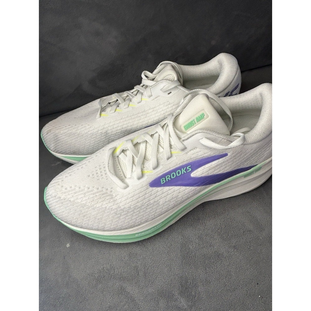 Brooks Hyperion Max 2 Womens 11 B White Purple Green Running Shoes 120486